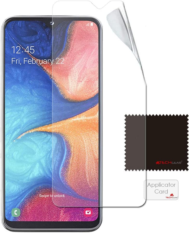 [3 Pack] TECHGEAR Screen Protectors Compatible with Samsung Galaxy A41, CLEAR LCD Screen Protectors Cover Guards
