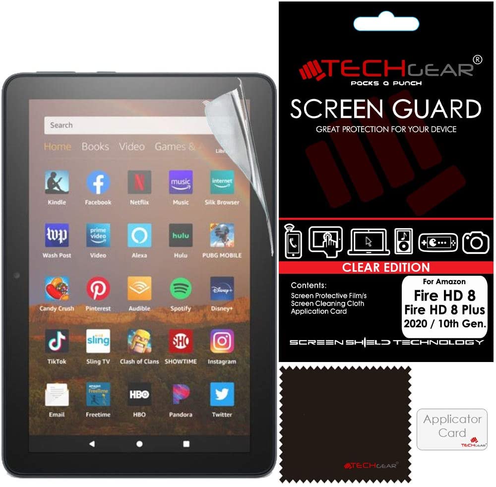 Amazon Fire HD 8" / HD 8" Plus (14th / 12th / 10th Generation) Clear Film Screen Protectors