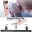 Samsung Galaxy Z Flip 4 Ring Case, Z Flip 4 Case with Stylish Ring Holder / Clip / Stand, Slim Fit, Hard PC Shockproof Matte Case