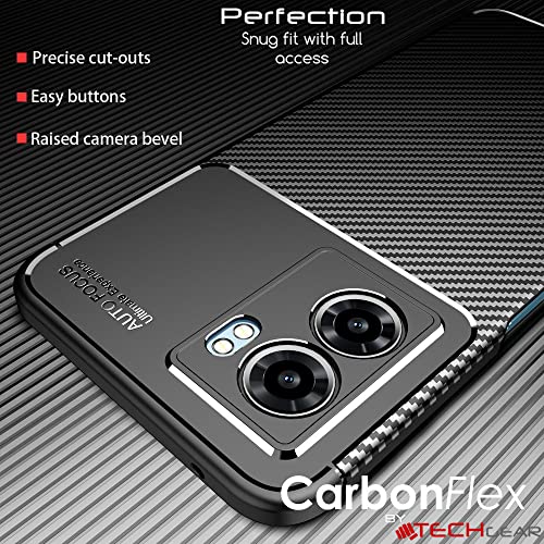 [CarbonFlex Case] Premium Shockproof Soft Slim Cover with Carbon Fibre Effect For Oppo A57 5G / A77 5G