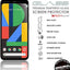 TECHGEAR Pixel 4 Tempered Glass Screen Protector, GLASS Edition [9H Hardness] [No-Bubble] Compatible with Google Pixel 4