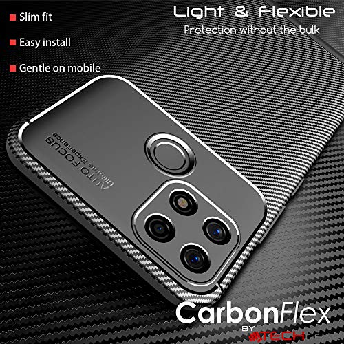 [CarbonFlex Case] Premium Shockproof Soft Slim Cover with Carbon Fibre Effect For Oppo A15 / A15s