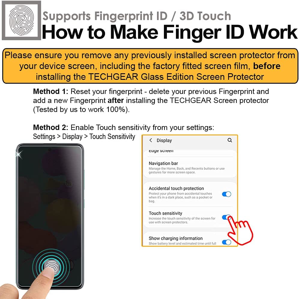 Samsung Galaxy S21 Plus / S21+ 5G, [FingerPrint ID] Tempered Glass Screen Protector
