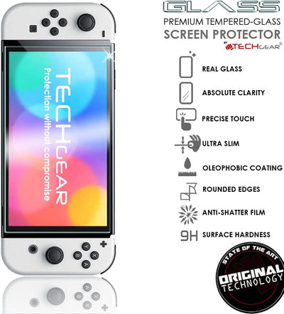 Nintendo Switch OLED 7" Tempered Glass Screen Protectors