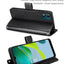 [Wallet Case] Protective Cover with Cash & Card Holder, Stand and Wrist Strap For Motorola Moto E13
