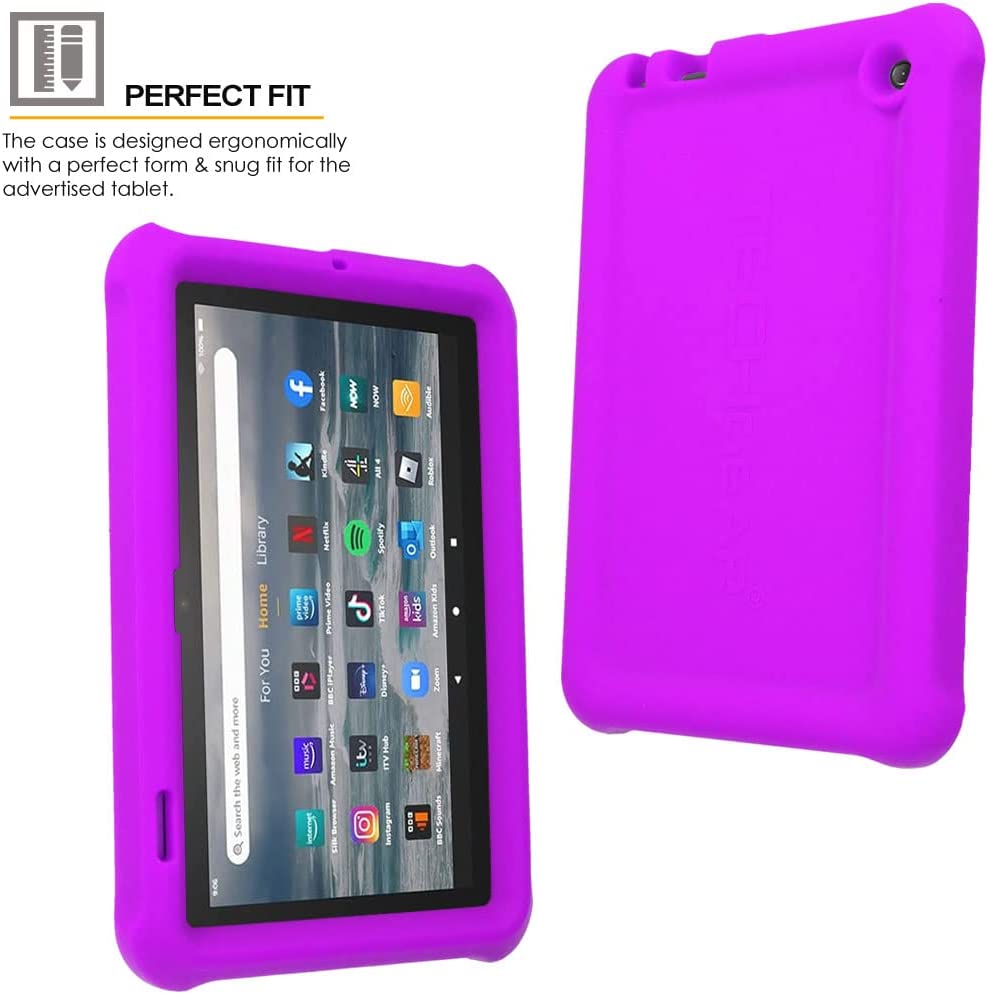[Bumper Case] Shockproof Soft Easy Grip Case for Amazon Fire 7" (2022 / 12th Generation)
