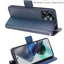 [Wallet Case] Protective Cover with Cash & Card Holder, Stand and Wrist Strap For Motorola Moto G13 / Moto G23