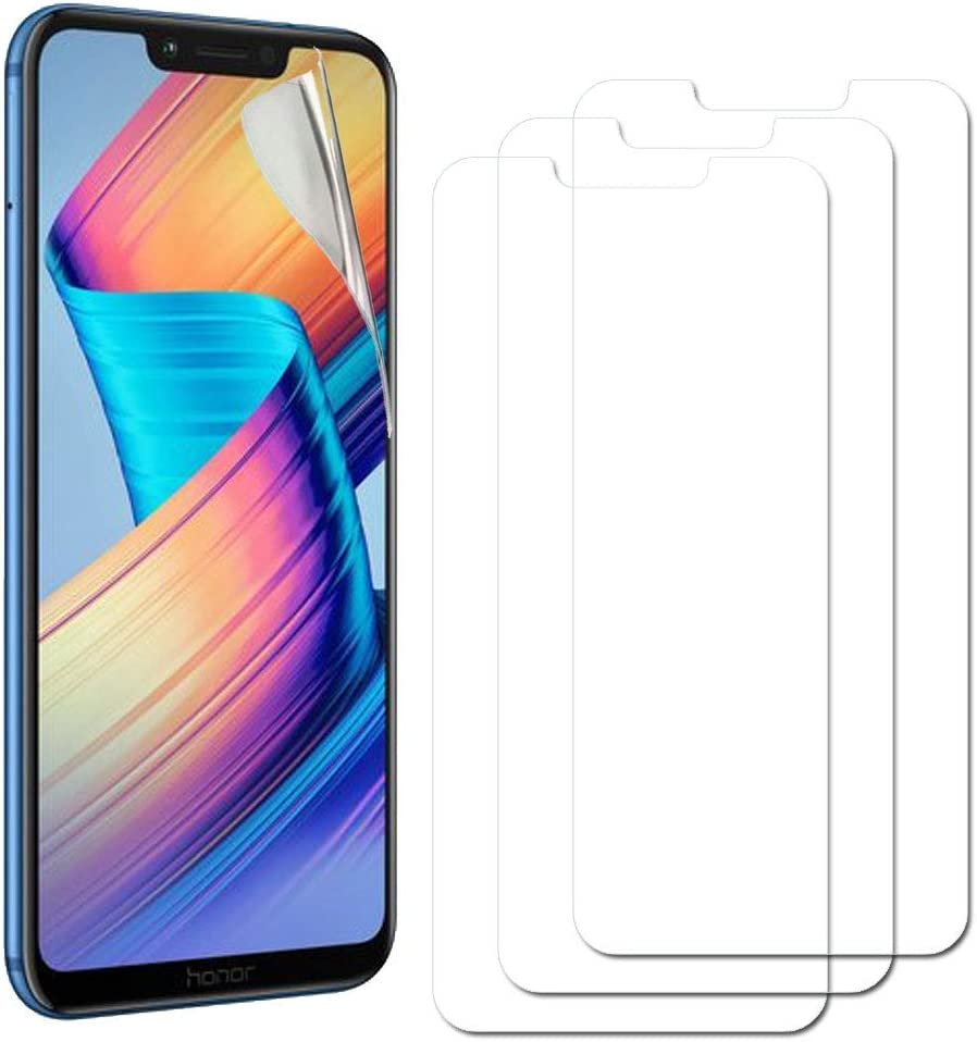 [3 Pack] TECHGEAR Screen Protectors fit Honor Play - Clear Lcd Screen Protectors Cover Guards