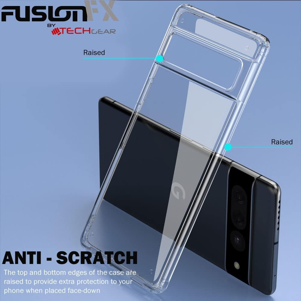 [Fusion FX Case] Slim & Light Tough Fused Gel Bumper & Hard Back Matte Case for Google Pixel 7 Pro 5G