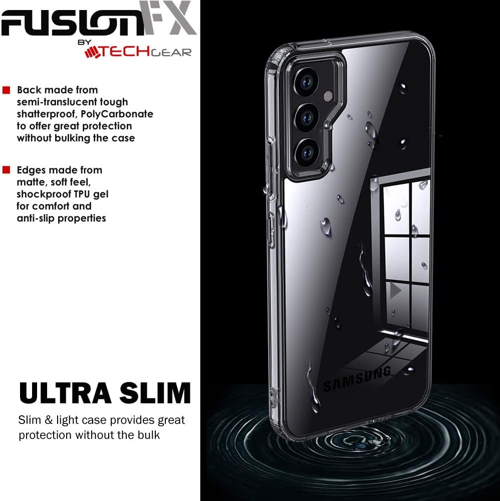 [Fusion FX Case] Slim & Light Tough Fused Gel Bumper & Hard Back Matte Case for Samsung Galaxy A54 5G
