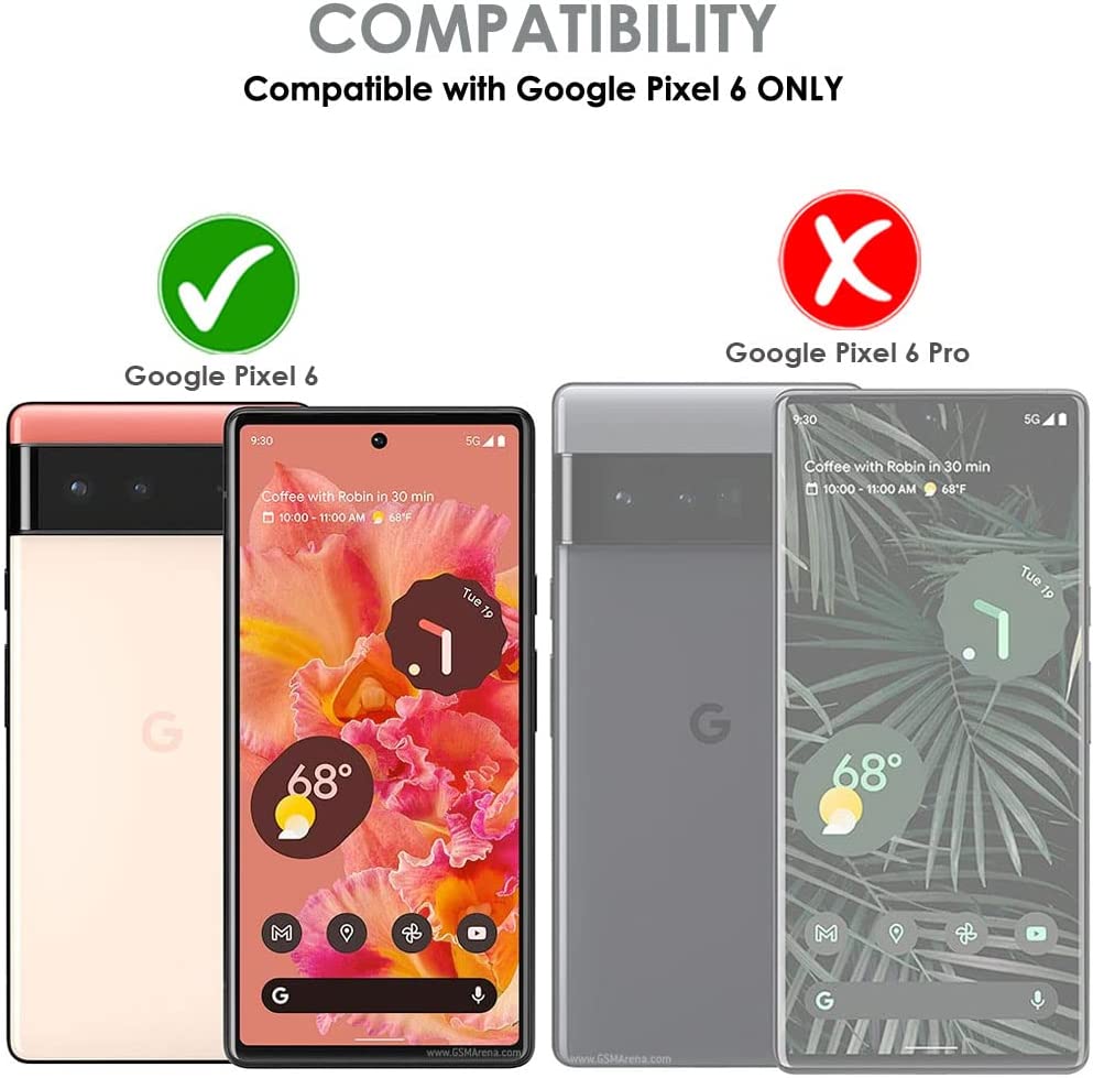 TECHGEAR [2 Pack] Screen Protector fits Google Pixel 6a [Screen Angel Edition] [Case Friendly] [Bubble Free] [FULL Screen Coverage]