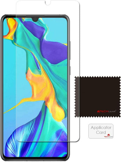 [3 Pack] TECHGEAR Screen Protectors fits Huawei P30 Lite, CLEAR LCD Film Screen Protectors Cover Guards Compatible with Huawei P30 Lite