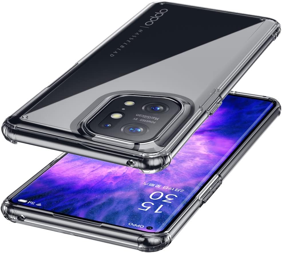 [Fusion FX Case] Slim & Light Tough Fused Gel Bumper & Hard Back Matte Case for Oppo Find X5
