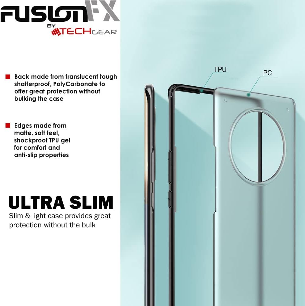 [Fusion FX Case] Slim & Light Tough Fused Gel Bumper & Hard Back Matte Case for Honor Magic 4 Pro 5G