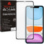TECHGEAR Anti Glare Screen Protector for iPhone 11 - MATTE 3D GLASS Edition Genuine Tempered Glass Full Screen Protector
