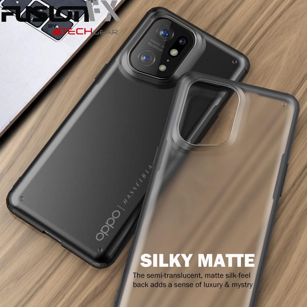 [Fusion FX Case] Slim & Light Tough Fused Gel Bumper & Hard Back Matte Case for Oppo Find X5