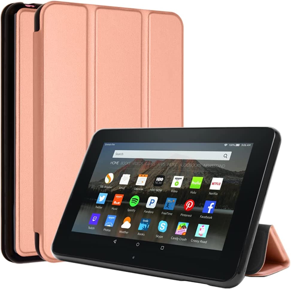 [Smart Case] Slim Stand Cover with Auto Sleep/Wake for Amazon Fire 7 (2022 / 12th Generation)