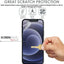 TECHGEAR Screen Protector fits iPhone 12 Pro Max 6.7" [Screen Angel Edition] [Bubble Free] [FULL Screen Coverage] HD Clear Flexible TPU Film