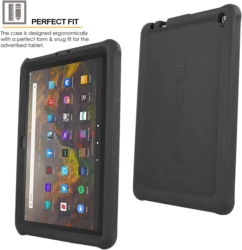 [Bumper Case] Shockproof Soft Easy Grip Case for Amazon Fire HD 10" / HD 10 Plus 11th Generation / 2021
