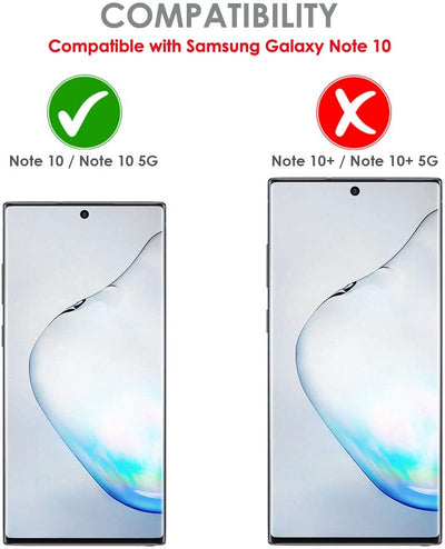 [Pack of 2] TECHGEAR Screen Protectors fit Samsung Galaxy Note 10 [ghostSHIELD Edition] Reinforced TPU film Screen Protector [FULL Screen Coverage]