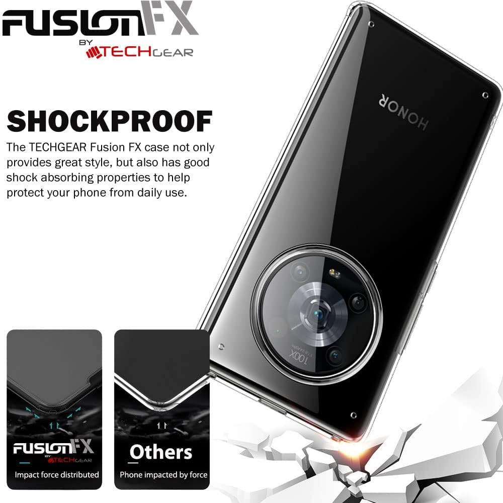 [Fusion FX Case] Slim & Light Tough Fused Gel Bumper & Hard Back Matte Case for Honor Magic 4 Pro 5G