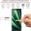 [2 Pack] TECHGEAR Screen Protectors for Sony Xperia XZ3 [ghostSHIELD Edition] Reinforced TPU Screen Protector FULL Screen Coverage [Edges Protection]