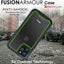 [Fusion Armour Case] Premium Slim Hybrid Tough Heavy Duty, Clear Back Bumper Case for iPhone 11 Pro