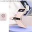 Samsung Galaxy Z Flip 4 / Flip 3 Case, Z Flip 4/3 Leather Case with Leather Finger Holder, Hard PC Shockproof Protective Bumper Case