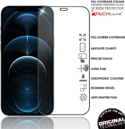 iPhone 12 Mini Full Coverage 3D Tempered Glass Screen Protectors