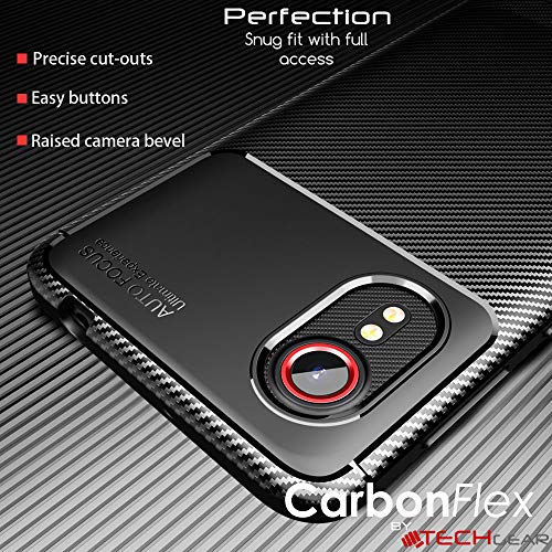 [CarbonFlex Case] Premium Shockproof Soft Slim Cover with Carbon Fibre Effect For Samsung Galaxy XCover 5
