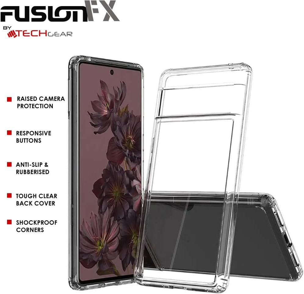 [Fusion FX Case] Slim & Light Tough Fused Gel Bumper & Hard Back Matte Case for Google Pixel 7 Pro 5G