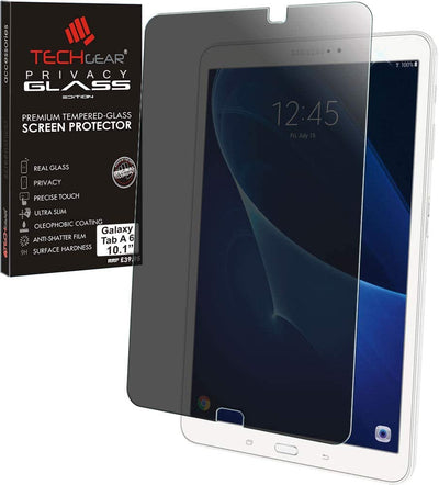 TECHGEAR Anti Spy Screen Protector Compatible with Samsung Galaxy Tab A 6 10.1" 2016 (SM-T580 Series) - PRIVACY GLASS Edition Screen Protector