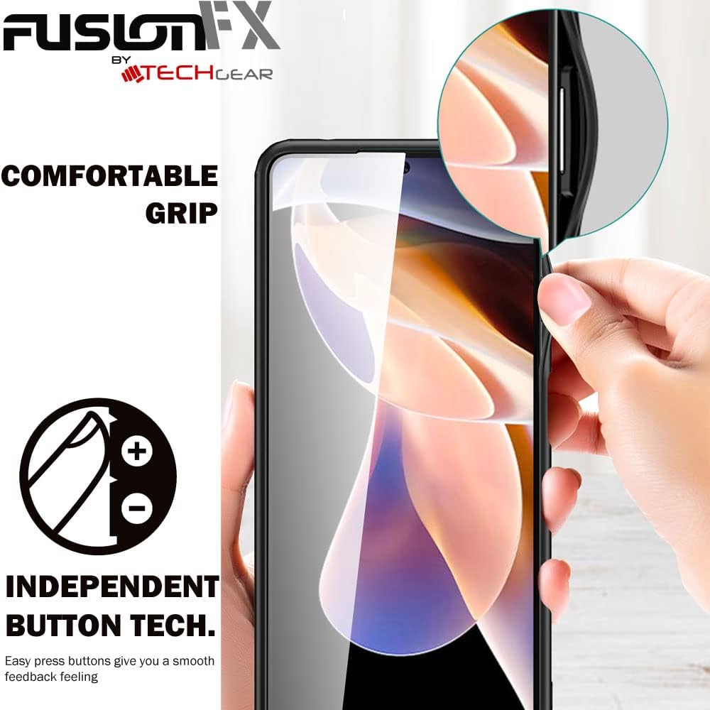 [Fusion FX Case] Slim & Light Tough Fused Gel Bumper & Hard Back Matte Case for Redmi Note 11