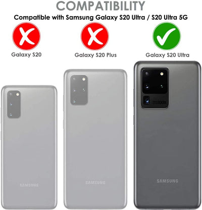 TECHGEAR Screen Protector fits Samsung Galaxy S20 Ultra [Screen Angel Edition][Case Friendly] [Bubble Free] [FULL Screen Coverage] TPU Film