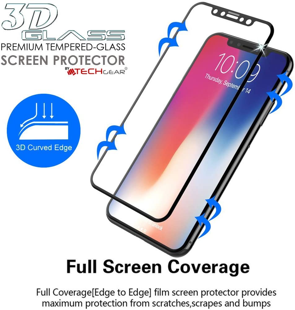 iPhone 11 / iPhoen XR Full Coverage 3D Tempered Glass Screen Protectors