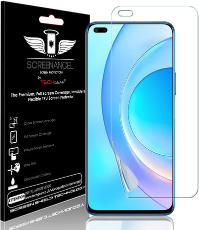 TECHGEAR [2 Pack] Screen Protector fits Honor 50 Lite [Screen Angel Edition] [Bubble Free] [FULL Screen Coverage] HD Clear Flexible TPU Film
