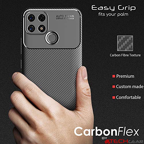 [CarbonFlex Case] Premium Shockproof Soft Slim Cover with Carbon Fibre Effect For Oppo A15 / A15s