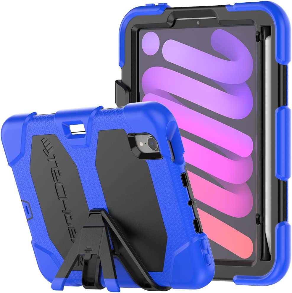 [G-SHOCK Case] Heavy Duty Long Survival Screen Protector Case for Apple iPad Mini 7 / Mini 6 8.3" [7th / 6th Generation]