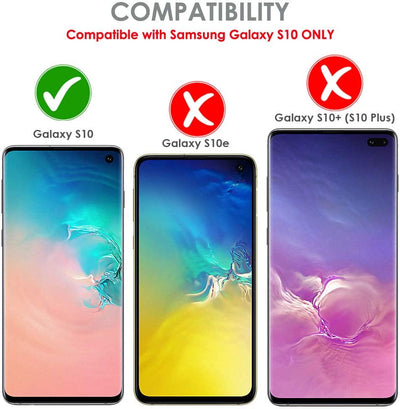 TECHGEAR Screen Protector fits Samsung Galaxy S10 [ghostSHIELD Edition] Genuine Reinforced TPU film Screen Protector s [FULL Screen Coverage]