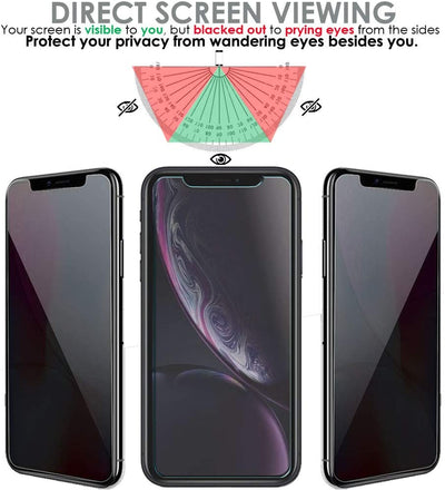 iPhone 12 Pro Max Anti Spy, Privacy Tempered Glass Screen Protectors