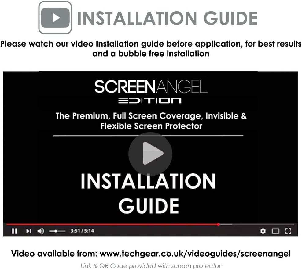 TECHGEAR Screen Protector fits Samsung Galaxy Note 20 Ultra [Screen Angel Edition][Case Friendly] [Bubble Free] [FULL Screen Coverage] TPU Film