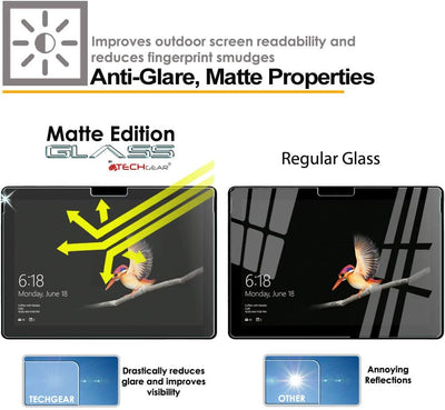 Microsoft Surface Go 4 / Go 3 Anti Glare, Matte Tempered Glass Screen Protectors