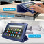 [Folio Case] Smart Cover Stand with Auto Sleep/Wake & Hand Strap For New Amazon Fire 7" (12th Generation / 2022)