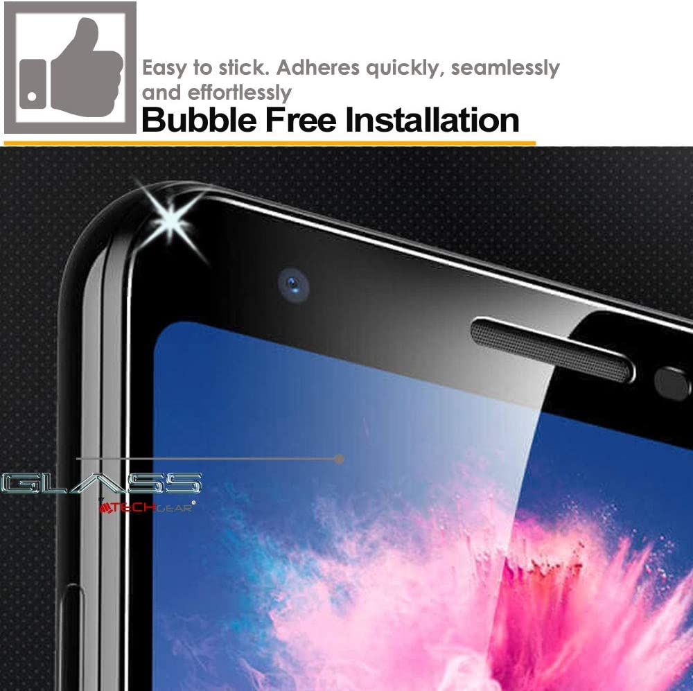 [2 Pack] TECHGEAR Pixel 4 XL Tempered Glass Screen Protector, GLASS Edition [9H Hardness] [No-Bubble] Compatible with Google Pixel 4 XL