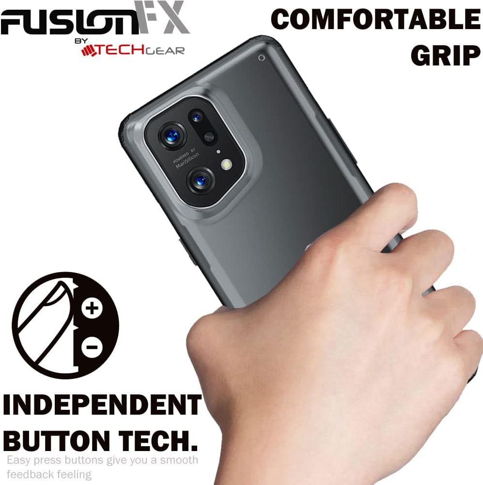 [Fusion FX Case] Slim & Light Tough Fused Gel Bumper & Hard Back Matte Case for Oppo Find X5