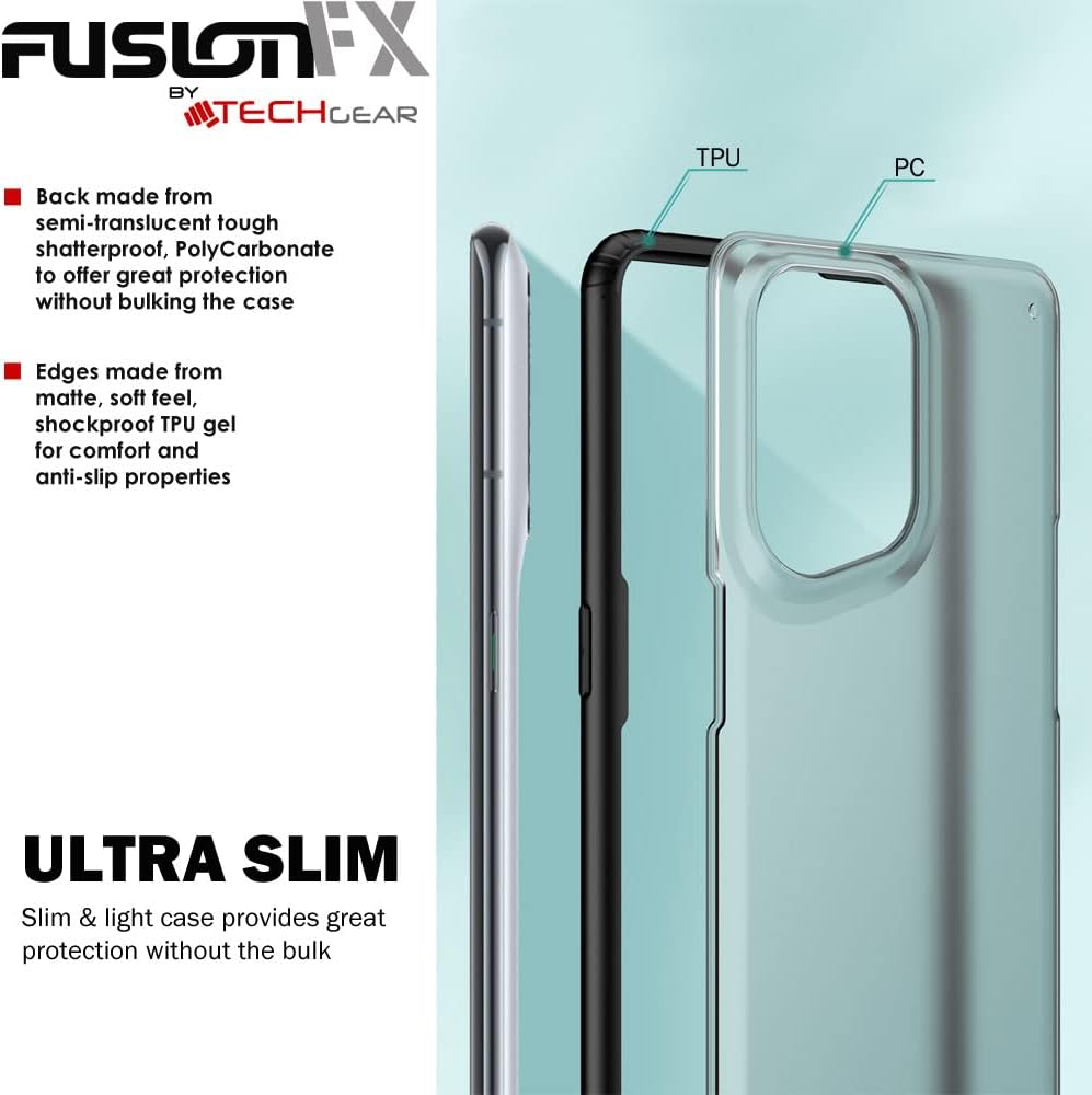 [Fusion FX Case] Slim & Light Tough Fused Gel Bumper & Hard Back Matte Case for Oppo Find X5