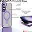 [Fusion Armour Ring] Premium Tough Protective Magnetic Ring Kickstand Case, Wireless Charging Cover for Samsung Galaxy S23 Plus