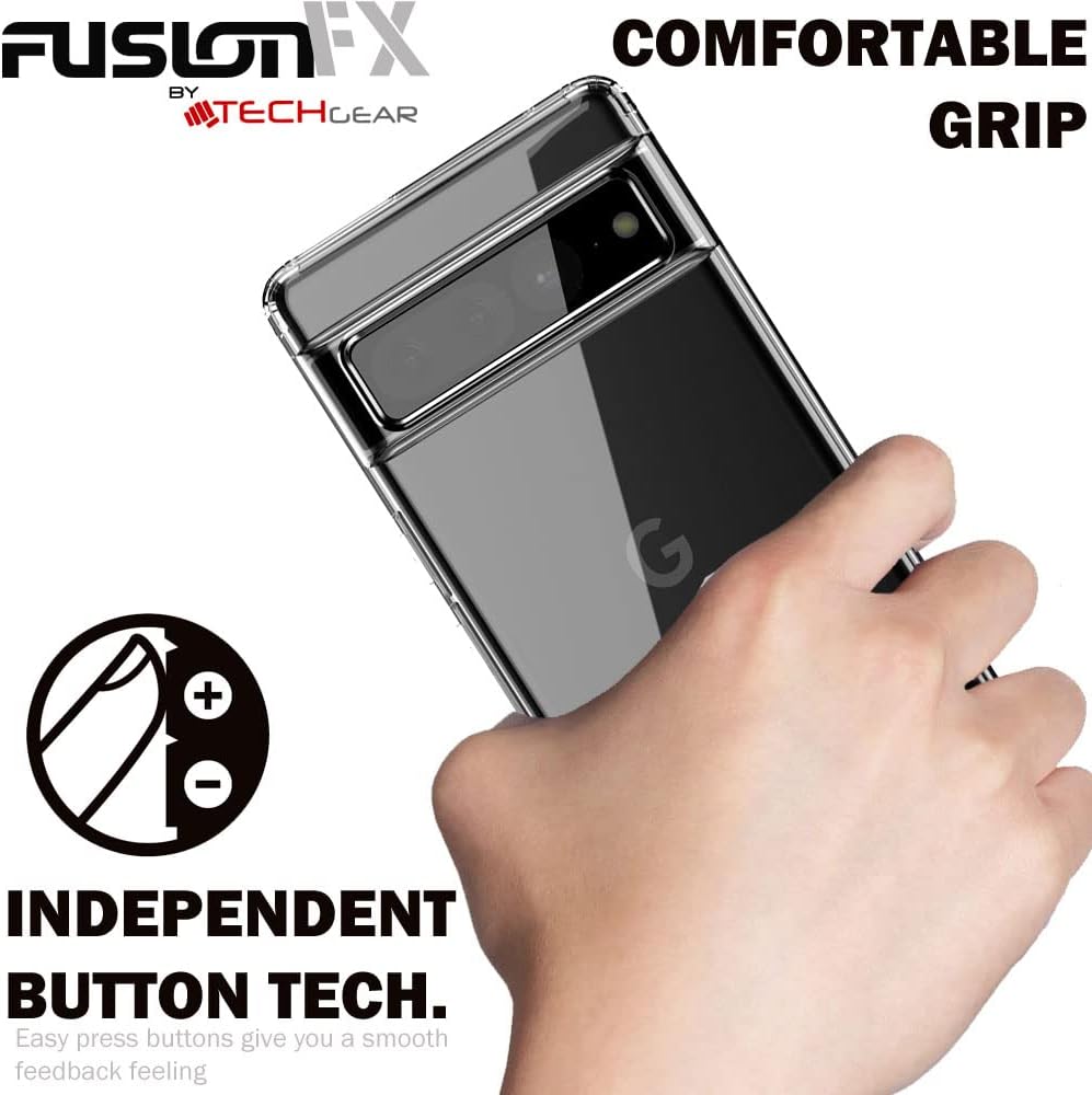 [Fusion FX Case] Slim & Light Tough Fused Gel Bumper & Hard Back Matte Case for Google Pixel 7 Pro 5G