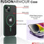 [Fusion Armour Ring] Premium Tough Protective Magnetic Ring Kickstand Case, MagSafe Case for iPhone 14 Plus 6.7"