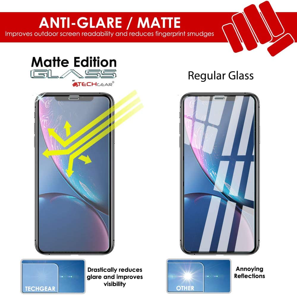 iPhone 12 Mini Anti Glare, Matte Full Coverage 3D Tempered Glass Screen Protectors